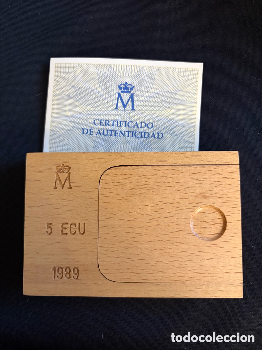 Monedas de Espa&ntilde;a: Moneda conmemorativa 5 ECU 1989 - Foto 2