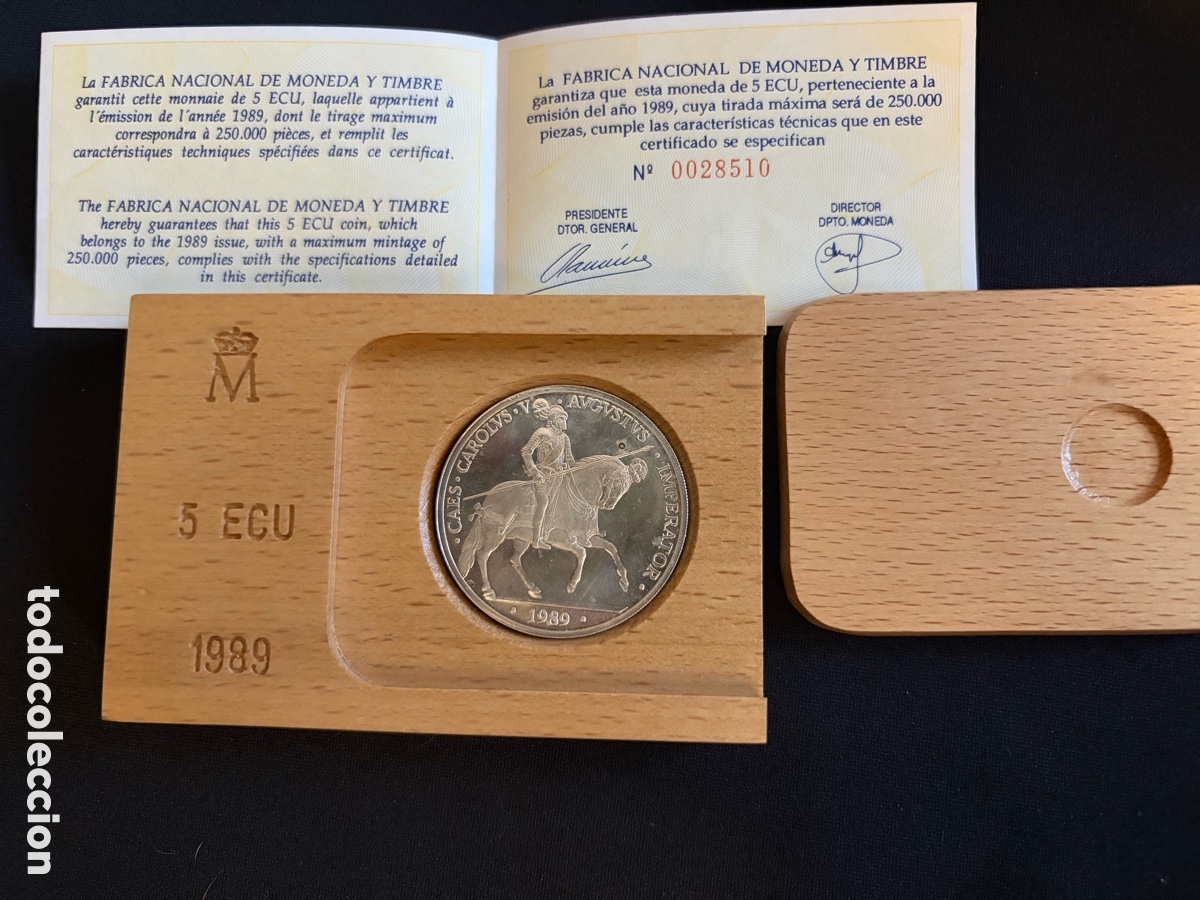 Monedas de Espa&ntilde;a: Moneda conmemorativa 5 ECU 1989 - Foto 1