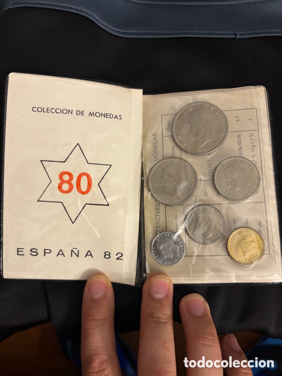 Monedas de Espa&ntilde;a: Lote monedas mundial 1982