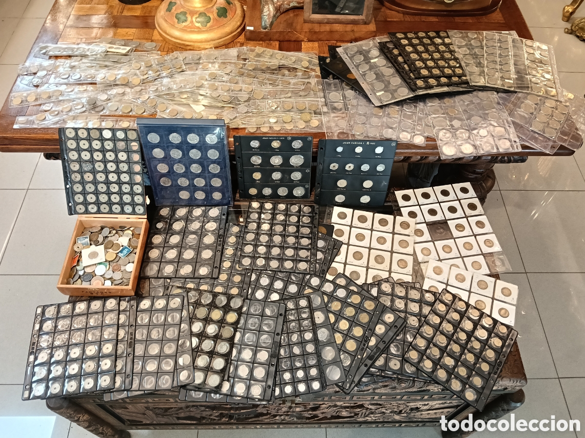 Monedas de Espa&ntilde;a: GRAN LOTE DE NUMISMATICA MAS DE 13 KILOS DE MONEDAS . ESPA&Ntilde;OLAS Y ESTRANJERAS POR CLASIFICAR .