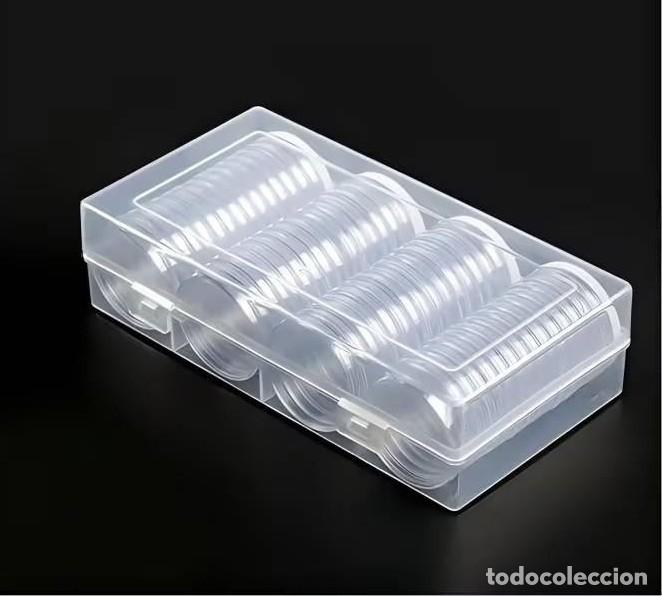 Monedas de Espa&ntilde;a: CAJA DE 60 CAPSULAS MONEDAS 40 MM