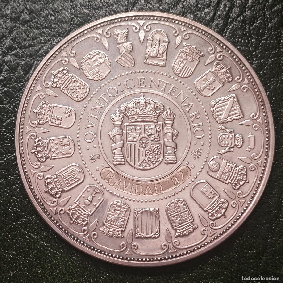 Monedas de Espa&ntilde;a: Cinquent&iacute;n 10.000 Pesetas Comunidades Aut&oacute;nomas 1989 Plata 925 &ndash; Navidad 92 &ndash; 168,75 g &ndash; FNMT