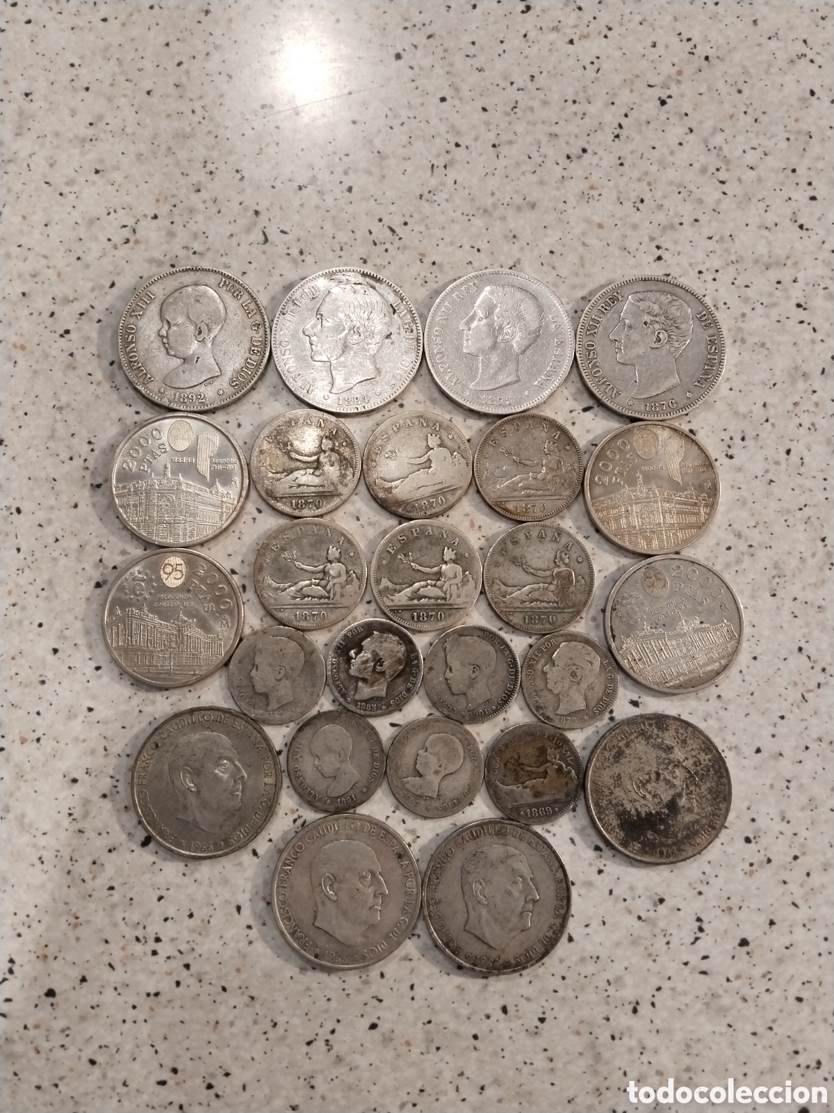 Monedas de Espa&ntilde;a: Lote de Monedas de Plata. Diferentes. Ver fotograf&iacute;a