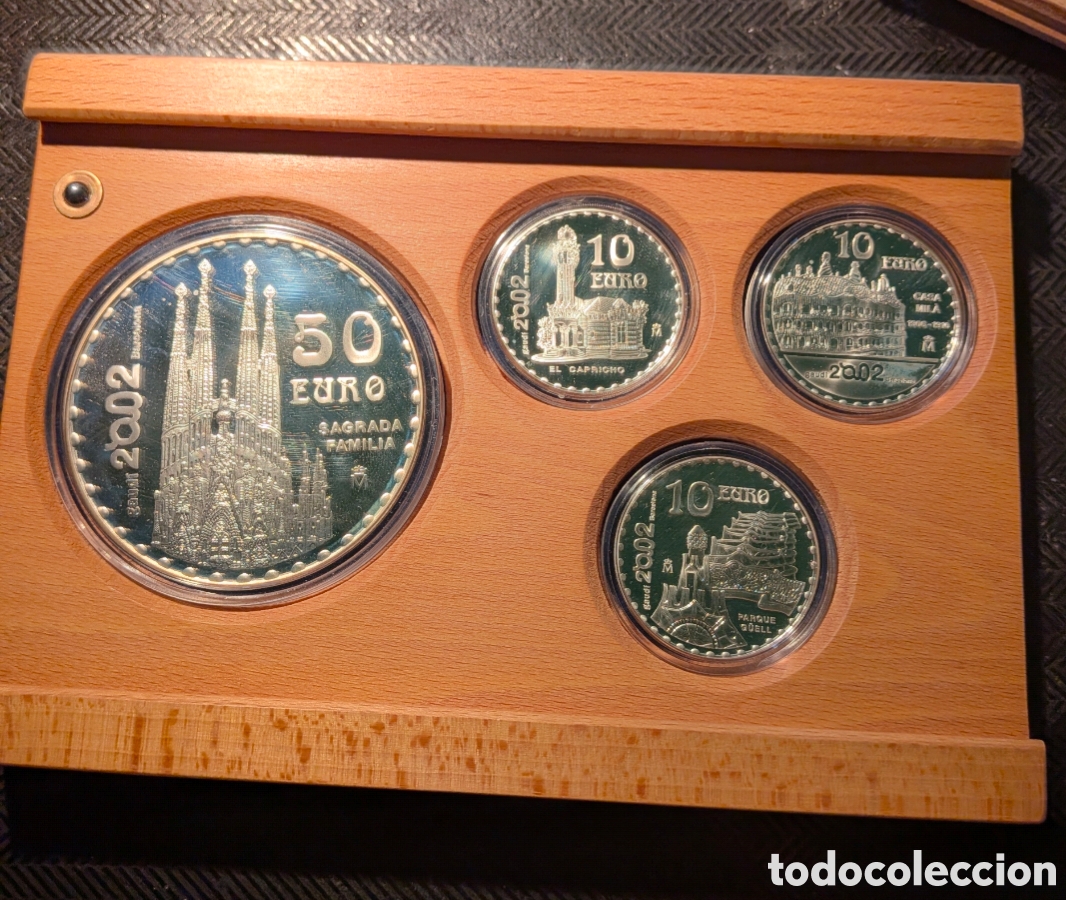Monedas de Espa&ntilde;a: Estuche de monedas de plata tributo a Gaud&iacute; - Foto 4