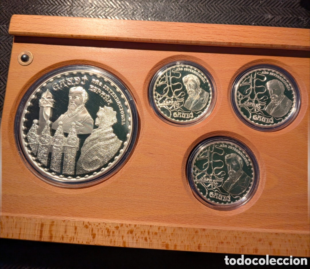 Monedas de Espa&ntilde;a: Estuche de monedas de plata tributo a Gaud&iacute; - Foto 5