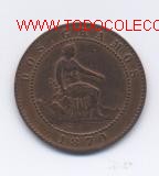 Monedas de Espa&ntilde;a: GOB.PROVISIONAL- 2 CENTIMOS-1870 - Foto 1