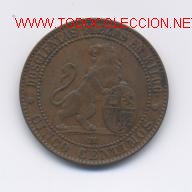 Monedas de Espa&ntilde;a: GOB.PROVISIONAL- 5 CENTIMOS- 1870-EBC- - Foto 1