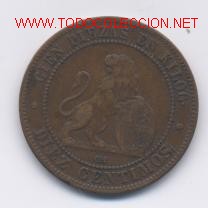 Monedas de Espa&ntilde;a: GOB.PROVISIONAL- 5 CENTIMOS- 1870- - Foto 1