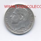 Monedas de Espa&ntilde;a: ALFONSO XII- 1 PESETA- 1883 - Foto 1