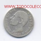 Monedas de Espa&ntilde;a: ALFONSO XII- 50 CENTIMOS- 1881*8-1 - Foto 1