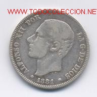 Monedas de Espa&ntilde;a: ALFONSO XII- 2 PESETAS- 1881*1 - Foto 1