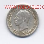 Monedas de Espa&ntilde;a: ALFONSO XIII- 50 CENTIMOS- 1926-EBC- - Foto 1
