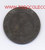 M&uuml;nzen von Spanien: GOB.PROVISIONAL- 2 CENTIMOS- 1870