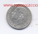 Monedas de Espa&ntilde;a: ALFONSO XII- 50 CENTIMOS- 1881*8-1 MSM - Foto 1