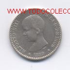 Monedas de Espa&ntilde;a: ALFONSO XIII- 50 CENTIMOS- 1889*8-9 MPM - Foto 1