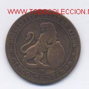 M&uuml;nzen von Spanien: GOB.PROVISIONAL- 5 CENTIMOS- 1870-OM