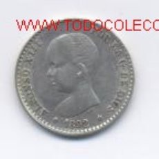 Monedas de España: ALFONSO XIII- 50 CENTIMOS- 1892*9-2 PGM