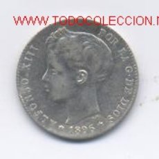 Monedas de España: ALFONSO XIII- 1 PESETA- 1896*18-96 PGV. Lote 975818