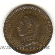 Monedas de Espa&ntilde;a: SIN CIRCULAR DOS CENTIMOS 1911 ALFONSO XIII - Foto 1