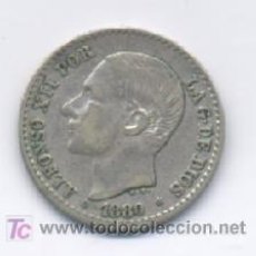 Monedas de España: ALFONSO XII- 50 CENTIMOS- 1880*8-0-MSM