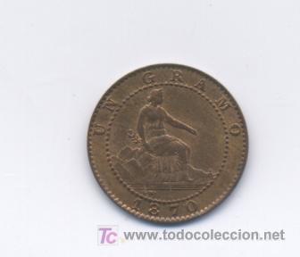 Monedas de Espa&ntilde;a: GOBIERNO PROVISIONAL- 1 CENTIMO-1870-SC - Foto 2
