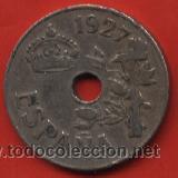 Monedas de Espa&ntilde;a: Moneda de 25 C&eacute;ntimos  -  Niquel  -  a&ntilde;o 1927 - Foto 1