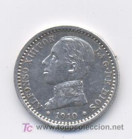 Monedas de Espa&ntilde;a: ALFONSO XIII- 50 CENTIMOS- 1910- SC- - Foto 1