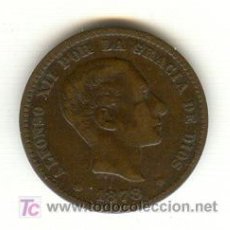 Monedas de España: BONITOS CINCO CÉNTIMOS 1878 ALFONSO XII