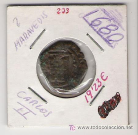 Monedas de Espa&ntilde;a: CARLOS  II   1680   2 MARAVEDIS - Foto 1