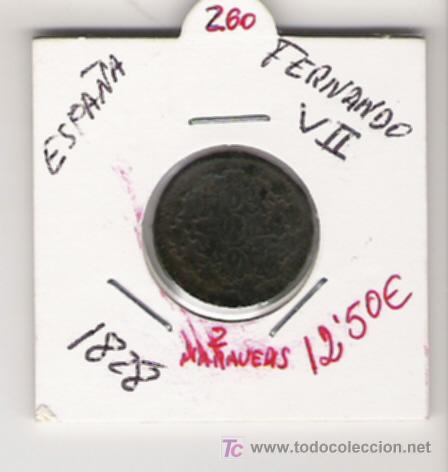 Monedas de Espa&ntilde;a: FERNANDO    VII    2   MARAVEDIS - Foto 1
