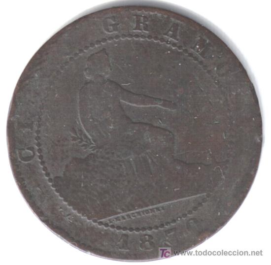 Coins of Spain: 5 CTMOS. GOVIERNO PROVISIONAL