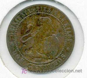 Monedas de Espa&ntilde;a: MONEDA 2 CENTIMOS A&Ntilde;O 1870- OM.  COBRE - Foto 2
