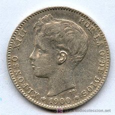 Monedas de España: 1 PESETA ALFONSO XIII. AÑO 1900