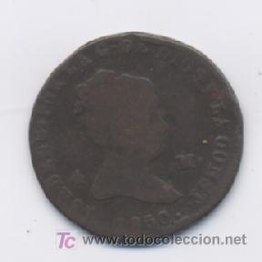 Monedas de Espa&ntilde;a: ISABEL II- 4 MARAVEDIS- 1850-JUBIA - Foto 1