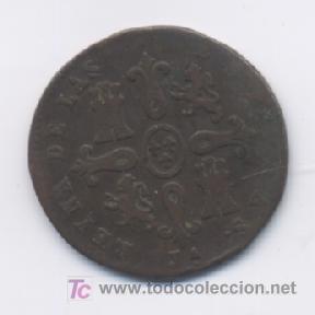 Monedas de Espa&ntilde;a: ISABEL II- 4 MARAVEDIS- 1850-JUBIA - Foto 2