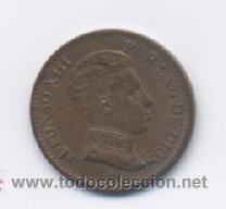 Monedas de Espa&ntilde;a: ALFONSO XIII- 1 CENTIMO- 1906*6-SLV-SC - Foto 1