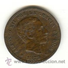 Monedas de España: MUY BONITOS CINCO CÉNTIMOS 1879 ALFONSO XII