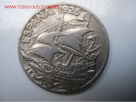 Monedas de Espa&ntilde;a: ALFONSO XIII - 25 CENTIMOS 1925 - Foto 1