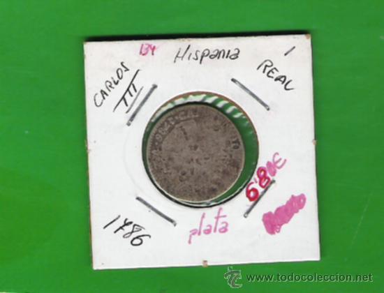 Monedas de Espa&ntilde;a: 1 REAL DE PLATA DE CARLOS III 1786 - Foto 1