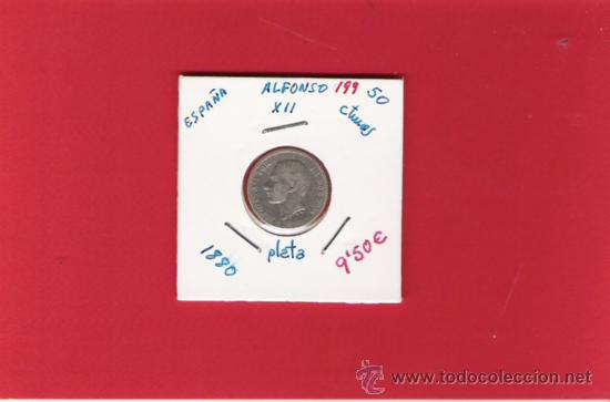 Monedas de Espa&ntilde;a: 0,50 CENTIMOS DE PLATA DE ALFONSO  XII  1880 - Foto 1