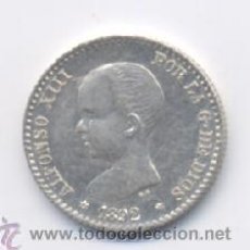 Monedas de España: ALFONSO XIII- 50 CENTIMOS-1892*9-2 PGM-SC. Lote 10090727