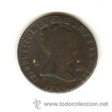 Monedas de España: OCHO MARAVEDIS AÑO 1841 SEGOVIA ISABEL II . Lote 22458239