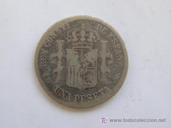 Monedas de Espa&ntilde;a: ALFONSO XII.PESETA.1876 - Foto 2