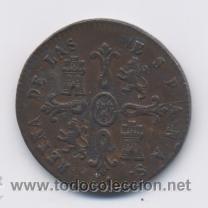 Monedas de Espa&ntilde;a: ISABEL II- 8 MARAVEDIS-1850-JUBIA - Foto 2