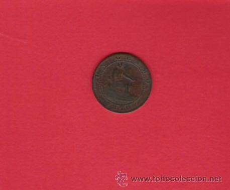 M&uuml;nzen von Spanien: GOVIERNO PROVISIONAL 1 CENTIMO 1 GRAMO DE COBRE 1870