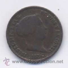 Monedas de Espa&ntilde;a: ISABEL II- 10 CENTIMOS DE REAL- 1856- SEGOVIA - Foto 1