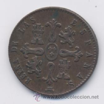 Monedas de Espa&ntilde;a: ISABEL II- 8 MARAVEDIS- 1837- SEGOVIA - Foto 2