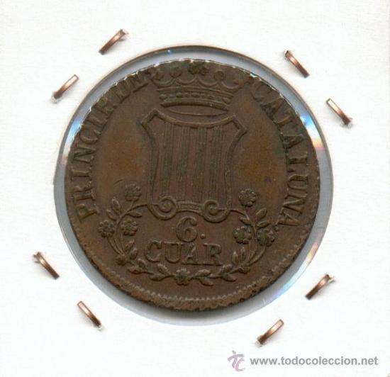 Monedas de Espa&ntilde;a: ISABEL II. 6 CUARTOS A&Ntilde;O 1846 - Foto 2
