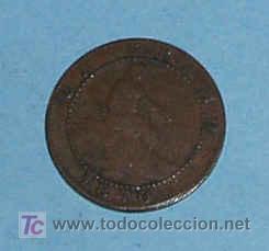 Monedas de Espa&ntilde;a: ESPA&Ntilde;A 1 CENTIMO 1870. GOVIERNO PROVISIONAL - Foto 1