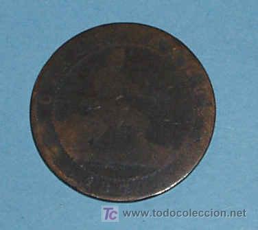 Monedas de Espa&ntilde;a: ESPA&Ntilde;A 5 CENTIMO 1870. GOVIERNO PROVISIONAL - Foto 1